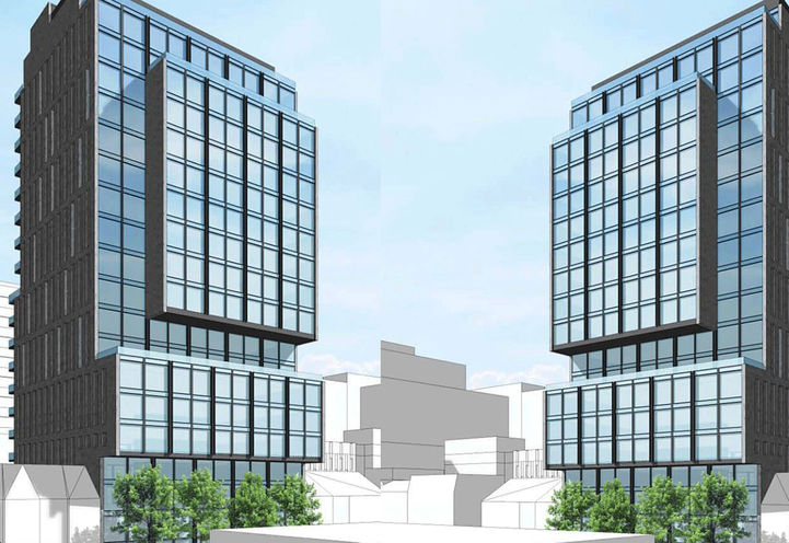 Aerial View of Bathurst Condos