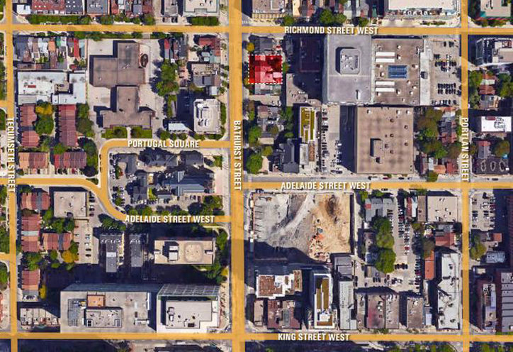 Siteplan, Bathurst Street & Richmond Street West