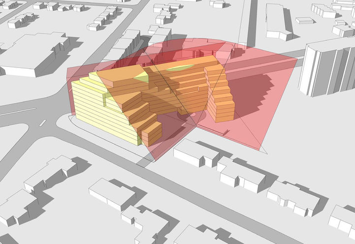 3291 Kingston Road Condos Massing Diagram