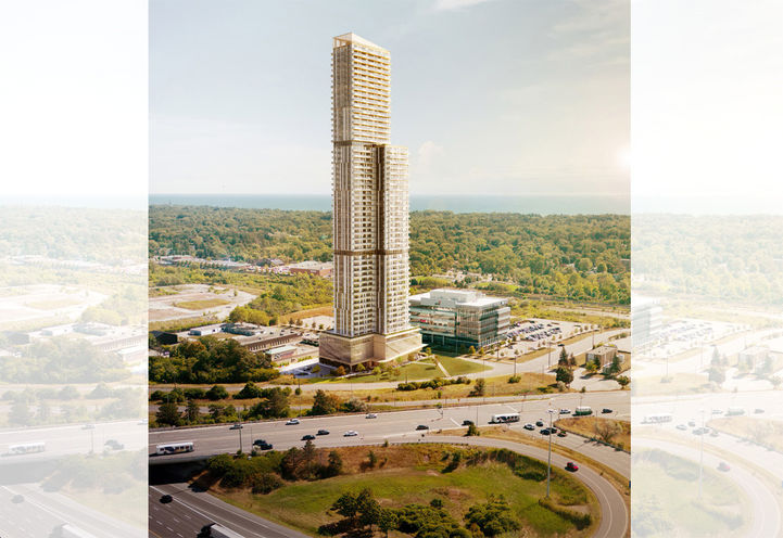 349 Davis Road Condos Bird's Eye View of Tower Exteriors