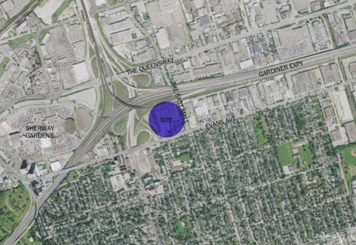 Map View of 580 Evans Avenue Towns