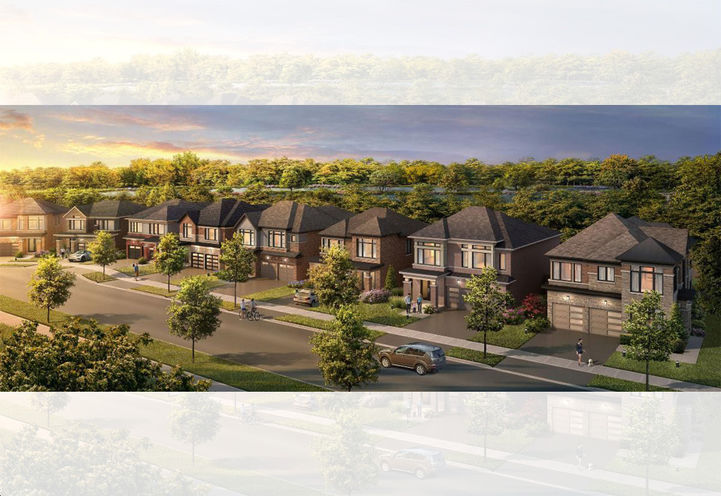 Cachet Binbrook Homes Streetscape View of Homes