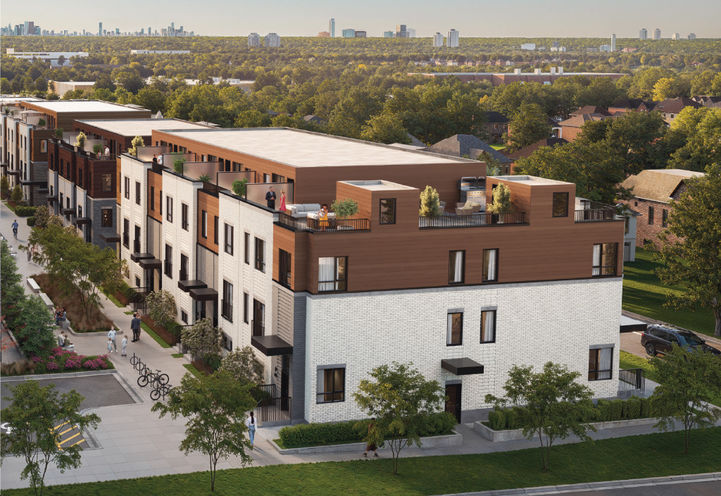 Carousel Towns Horizon View of Unit Exteriors