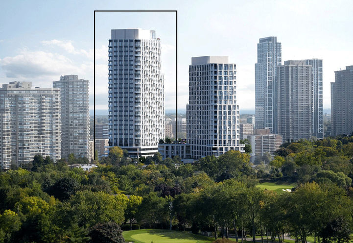 Westerly Condos 2- Aerial View from Islington Golf Club
